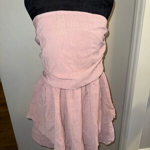 Strapless Pink Dress Medium 8-10